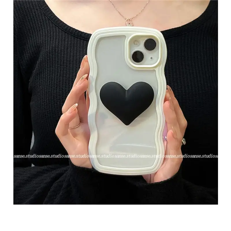 Heart Transparent Phone Case - iPhone 13 Pro Max / 13 Pro / 