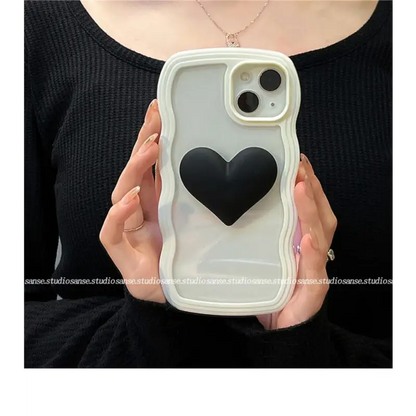 Heart Transparent Phone Case - iPhone 13 Pro Max / 13 Pro / 