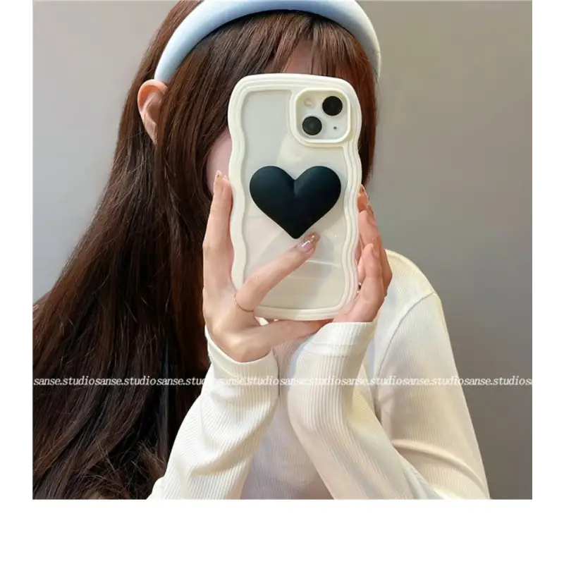 Heart Transparent Phone Case - iPhone 13 Pro Max / 13 Pro / 