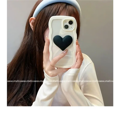 Heart Transparent Phone Case - iPhone 13 Pro Max / 13 Pro / 