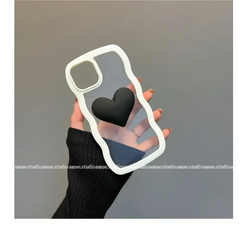 Heart Transparent Phone Case - iPhone 13 Pro Max / 13 Pro / 