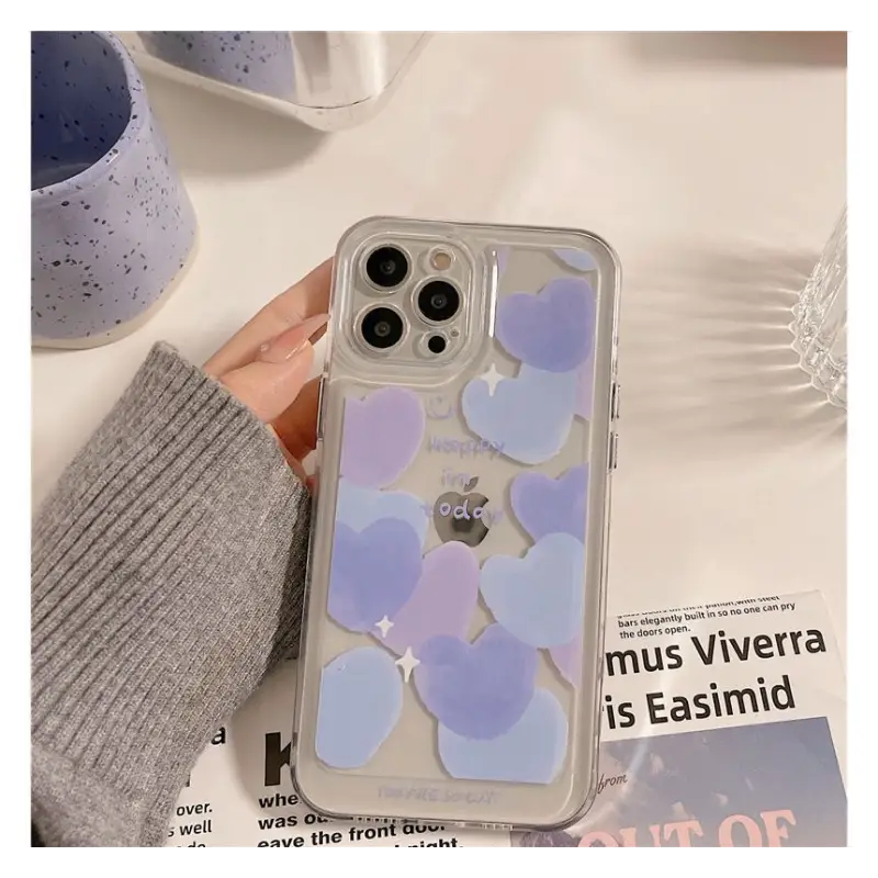 Heart Transparent Phone Case - Iphone 7 / 8 / 7 Plus / 8 