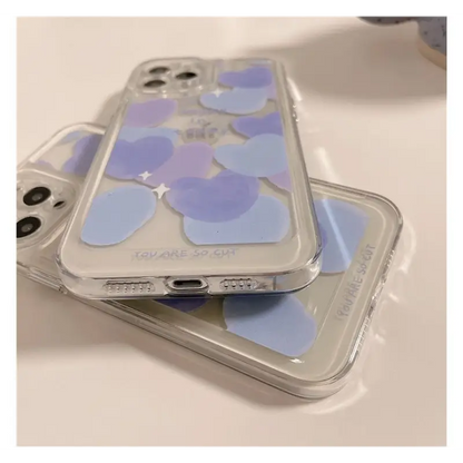 Heart Transparent Phone Case - Iphone 7 / 8 / 7 Plus / 8 
