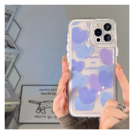 Heart Transparent Phone Case - Iphone 7 / 8 / 7 Plus / 8 
