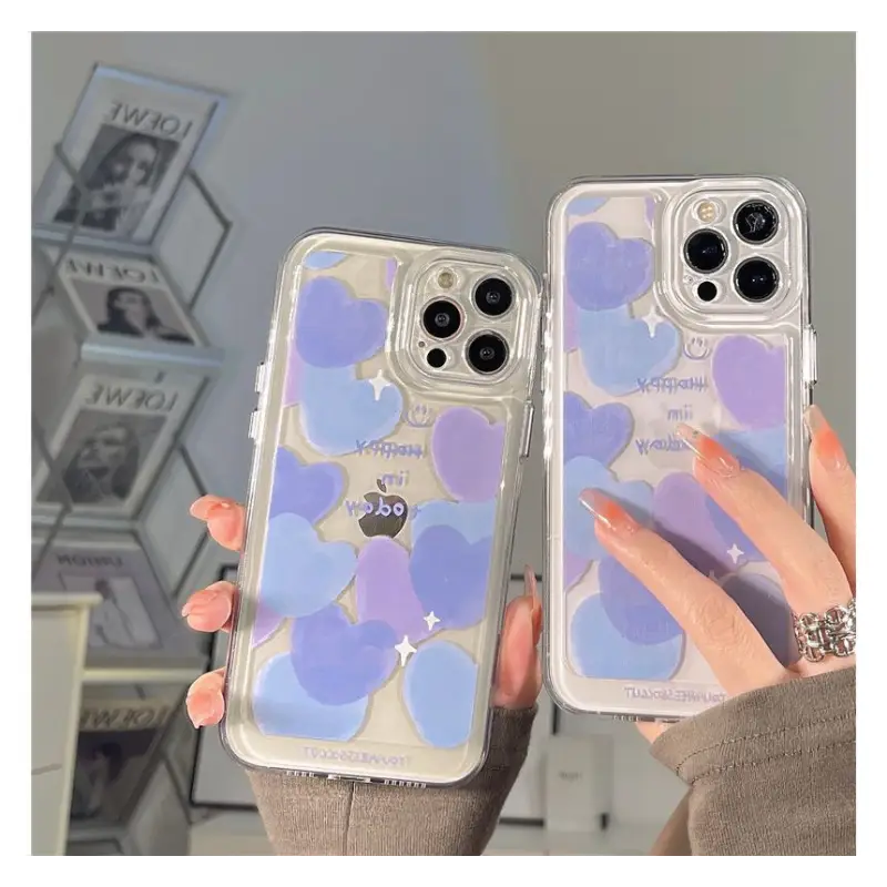 Heart Transparent Phone Case - Iphone 7 / 8 / 7 Plus / 8 