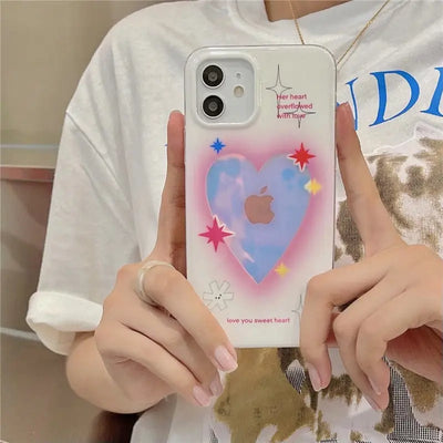 Hologram Laser Heart iPhone Case W100 - iphone case