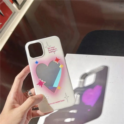 Hologram Laser Heart iPhone Case W100 - iphone case