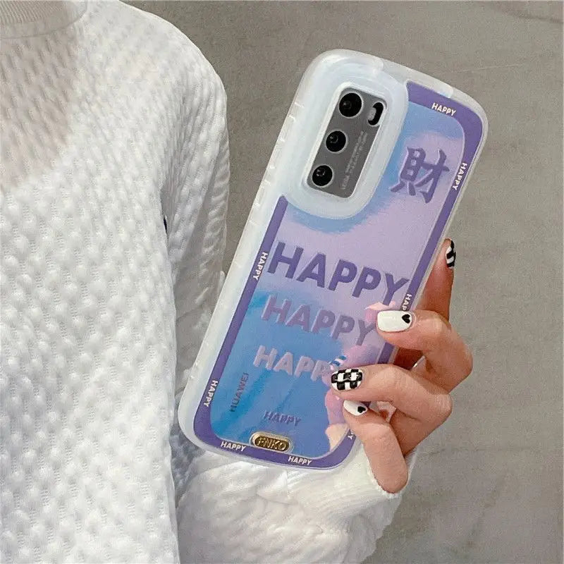 Hologram Lettering Phone Case - Huawei-4