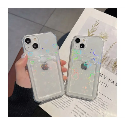 Hologram Love Heart Phone Case - Iphone 7 / 7 Plus / 8 / 8 