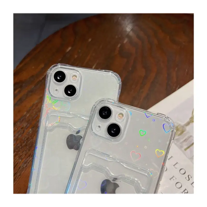 Hologram Love Heart Phone Case - Iphone 7 / 7 Plus / 8 / 8 