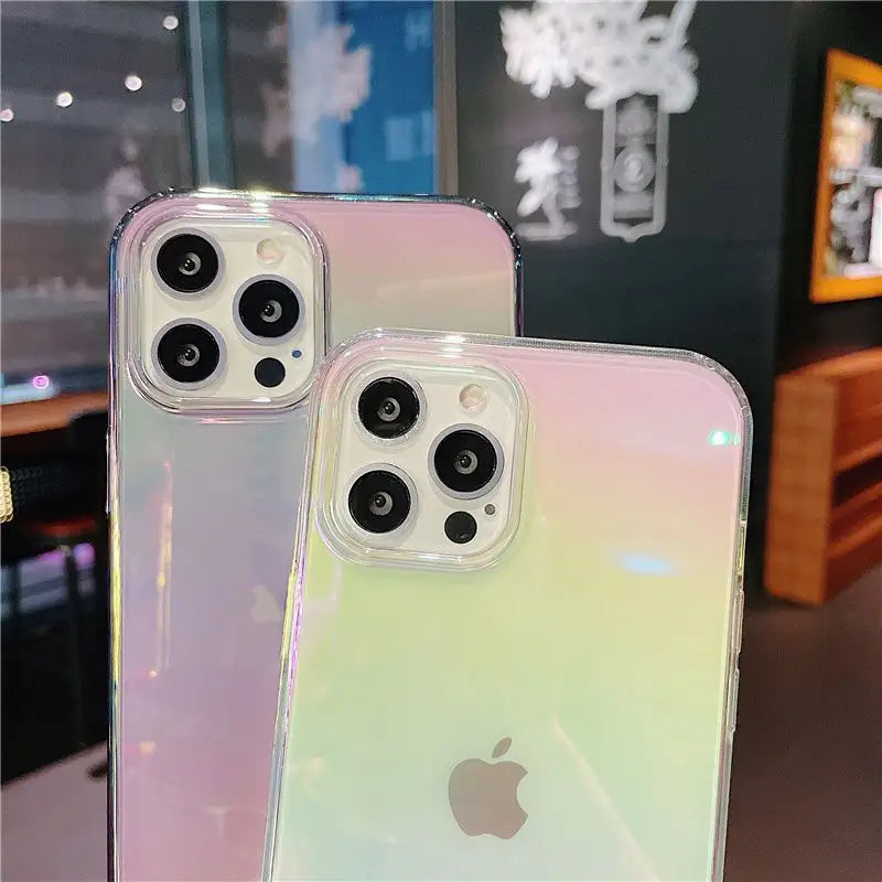 Holographic Transparent Phone Case - iPhone 13 Pro Max / iPhone13 Pro / iPhone13 / iPhone13 mini / iPhone 12 Pro Max / iPhone12 Pro / iPhone12 / iPhone12 mini / iPhone11 Pro Max / iPhone11 Pro / iPhone11-21