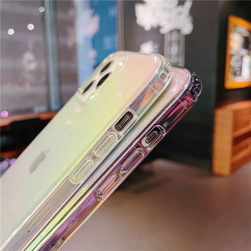 Holographic Transparent Phone Case - iPhone 13 Pro Max / iPhone13 Pro / iPhone13 / iPhone13 mini / iPhone 12 Pro Max / iPhone12 Pro / iPhone12 / iPhone12 mini / iPhone11 Pro Max / iPhone11 Pro / iPhone11-22