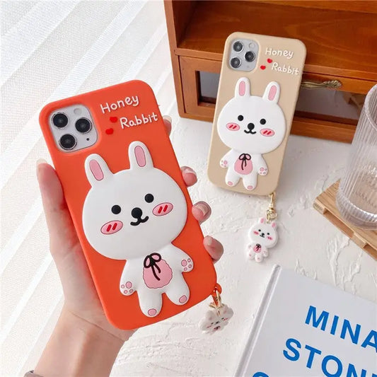 Honey Rabbit With Pendant iPhone Case BP230 - iphone case