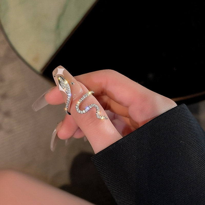 Shinning Snake Rings W406