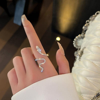 Shinning Snake Rings W406