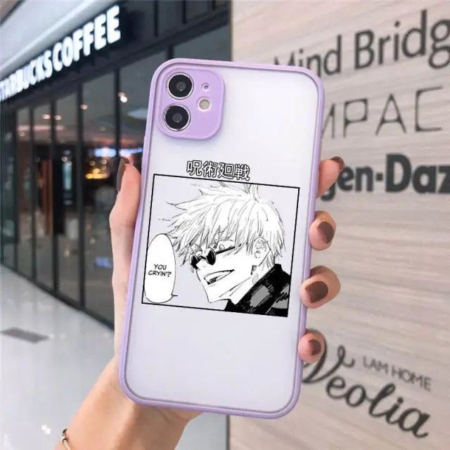 Jujutsu Kaisen Gojo You cryin? Frosted iPhone Case - Phone 