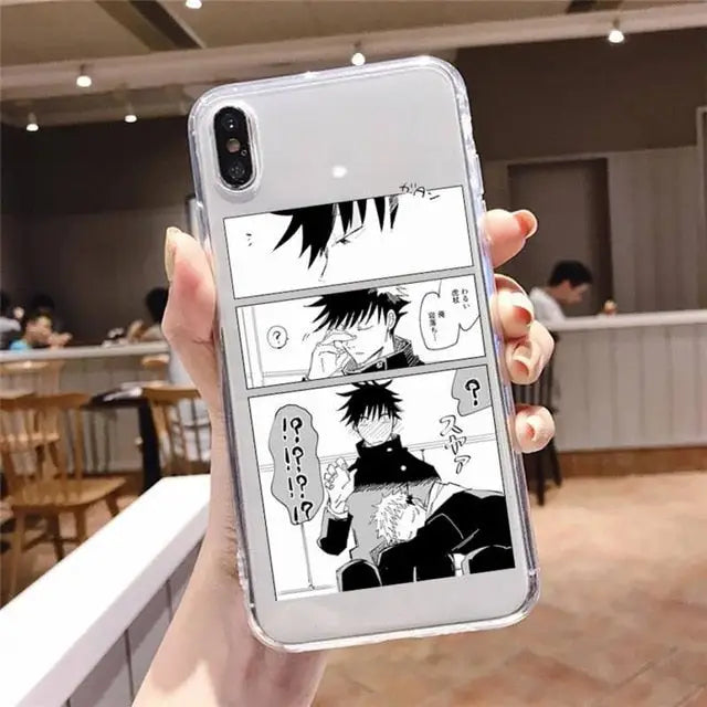 Jujutsu Kaisen Megumi and Sleepy Itadoi iPhone Case - Phone 