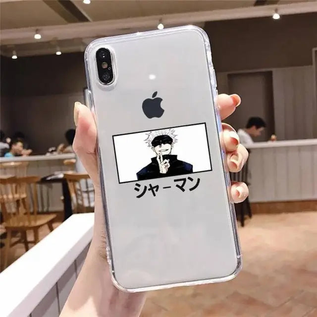 Jujutsu Kaisen Satoru Gojo Katakana iPhone Case - Phone 