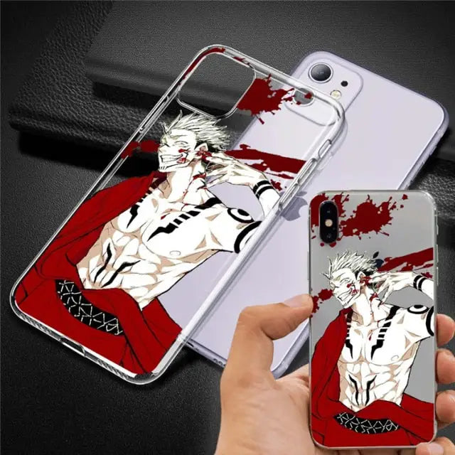 Jujutsu Kaisen Sukuna Bloody iPhone Case - Phone Cases