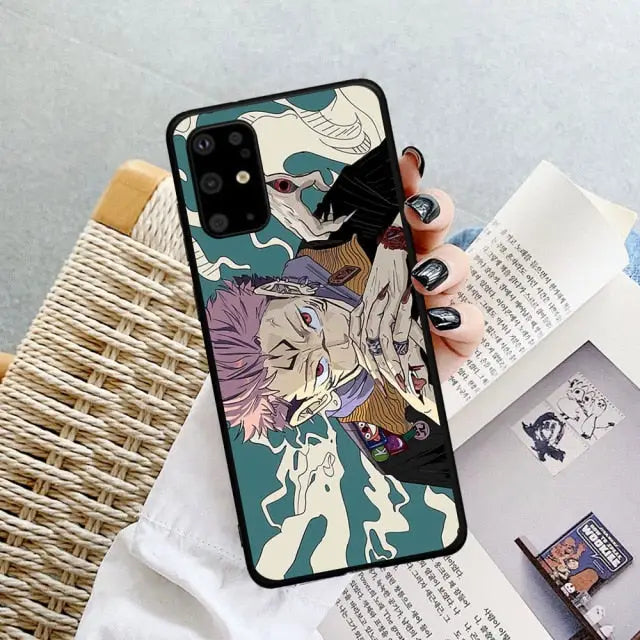 Jujutsu Kaisen Sukuna Hands Folded Horizontal Samsung Phone 