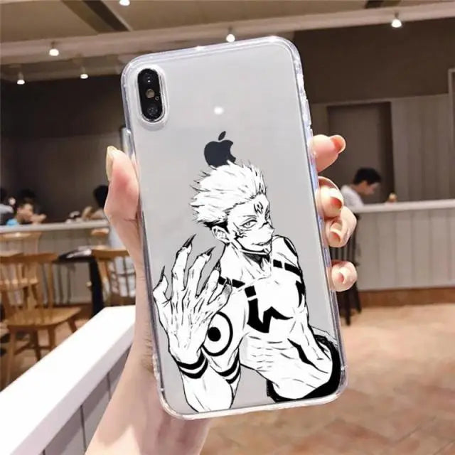 Jujutsu Kaisen Sukuna Manga Menacing iPhone Case - Phone 