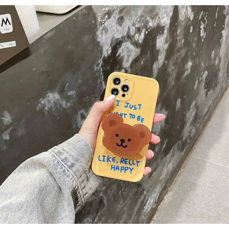 Kawaii Bear Holder iPhone Case BP311 - iphone case