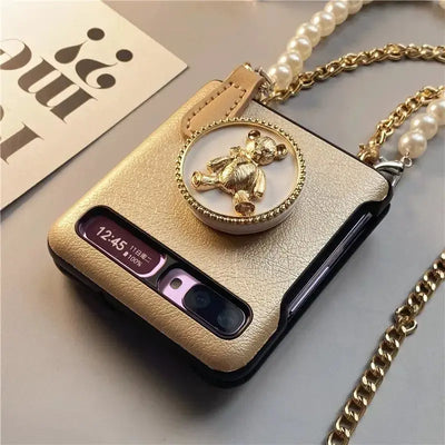 Kawaii Bear Phone Cases For Samsung Z Flip BS028 - Samsung 
