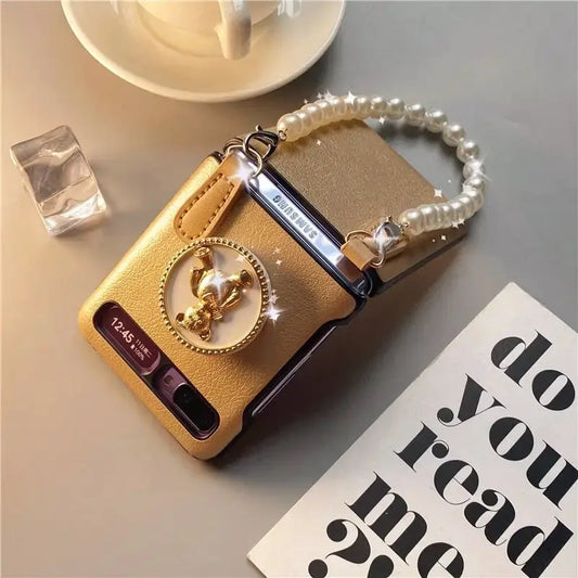 Kawaii Bear Phone Cases For Samsung Z Flip BS028 - Samsung 