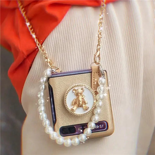 Kawaii Bear Phone Cases For Samsung Z Flip BS028 - Samsung 