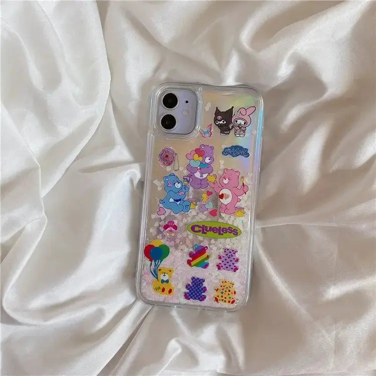 Kawaii Bears Quicksand iPhone Case W074 - iphone case