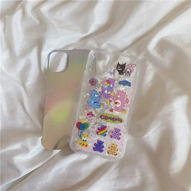 Kawaii Bears Quicksand iPhone Case W074 - iphone case