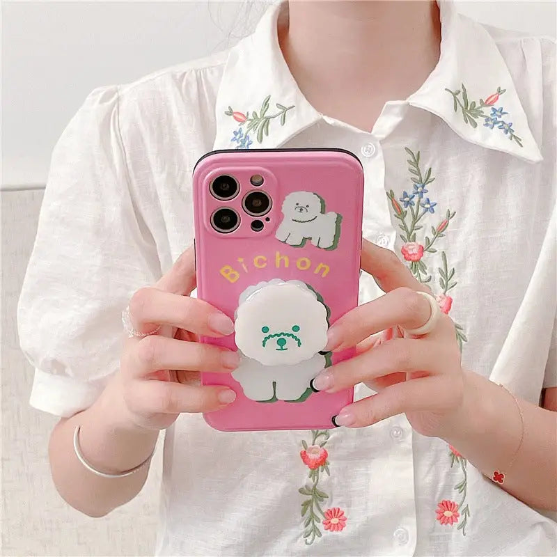 Kawaii Bichon Printing iPhone Case BP268 - iphone case