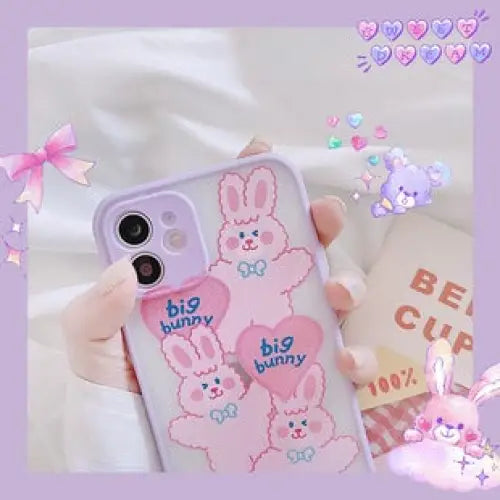 Kawaii Big Bunnys iPhone Case BP164 - iphone case