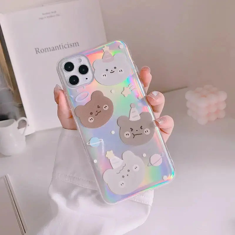 Kawaii Cartoon Bears iPhone Case BP018 - iphone case