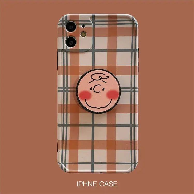 Kawaii Cartoon Plaid iPhone Case BP122 - iphone case
