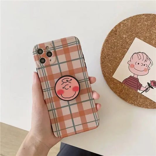 Kawaii Cartoon Plaid iPhone Case BP122 - iphone case