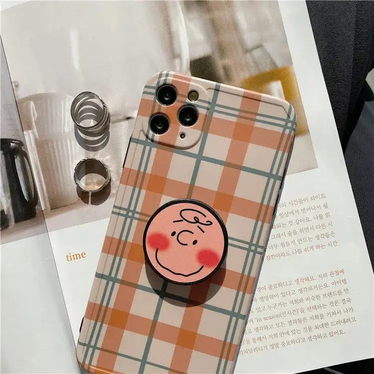 Kawaii Cartoon Plaid iPhone Case BP122 - iphone case