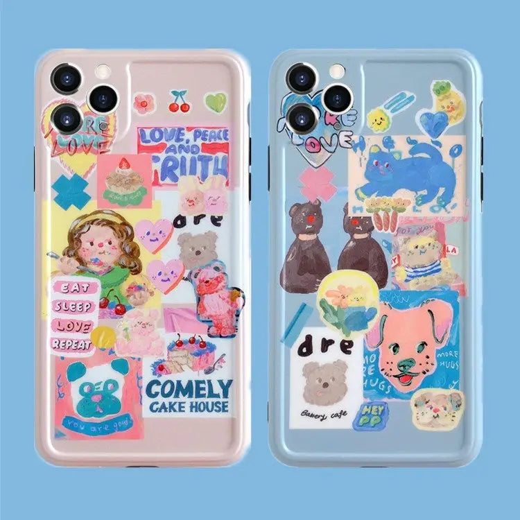 Kawaii Cartoon Printing iPhone Case W212 - iphone case