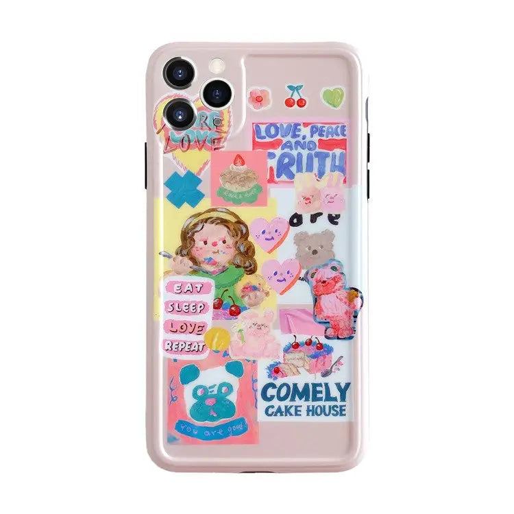 Kawaii Cartoon Printing iPhone Case W212 - iphone case