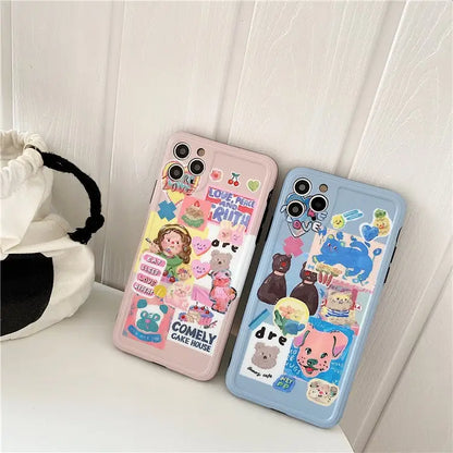 Kawaii Cartoon Printing iPhone Case W212 - iphone case