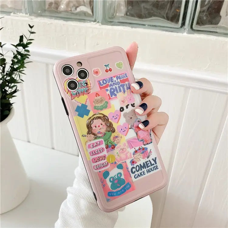 Kawaii Cartoon Printing iPhone Case W212 - iphone case