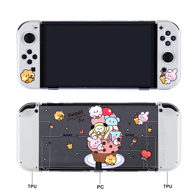 Kawaii Cartoon Switch Protective Cover Case SC006 - PC PC 