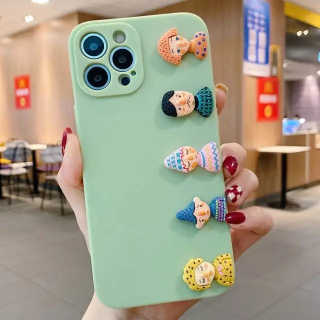 Kawaii Cartoon Xiaomi Phone Case BC182 - POCO M3 / green