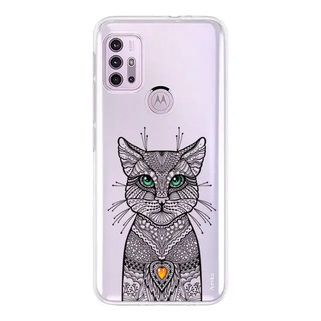 Kawaii Cat Motorola Phone Case W121 - Moto E20 / W7531