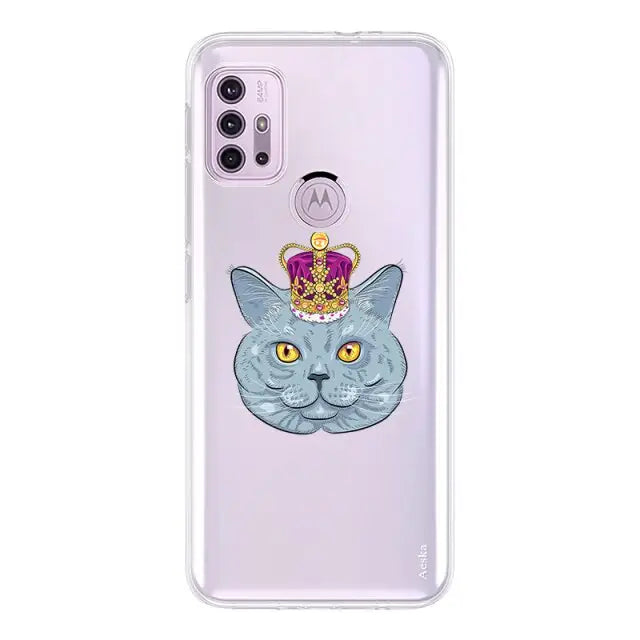 Kawaii Cat Motorola Phone Case W121 - Moto G20 / W7529