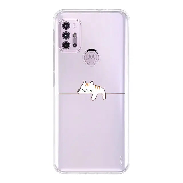 Kawaii Cat Motorola Phone Case W121 - Moto G30 / W8785