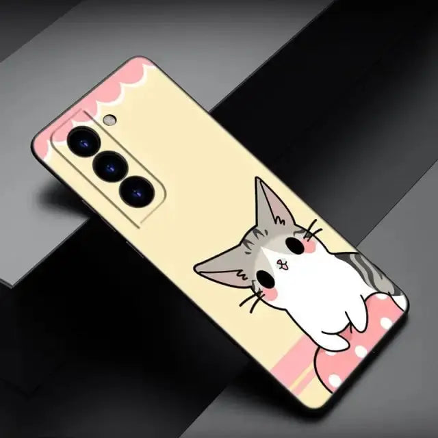 kawaii Cat Phone Case For Samsung Galaxy S21/S22 BC 073 - 