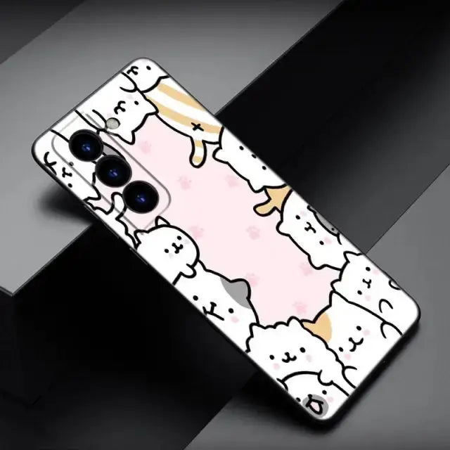 kawaii Cat Phone Case For Samsung Galaxy S21/S22 BC 073 - 