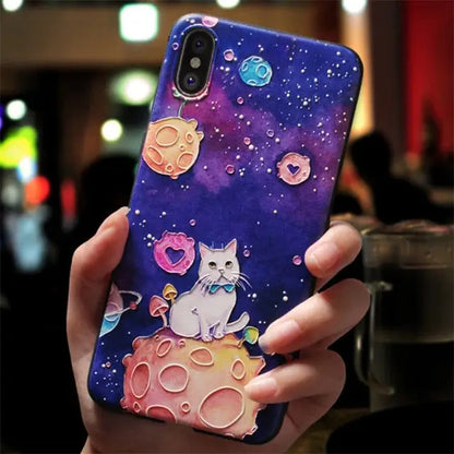 Kawaii Cat Xiaomi Phone Case W034 - For Xiaomi Mi10 Lite / 