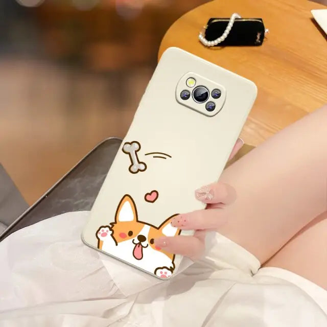 Kawaii Corgi Dog Xiaomi Phone Case BC183 - Poco M3 Pro 5G / 